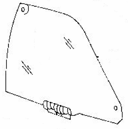 DIY Front Door Glass Passenger Side Audi S4 4 Door Sedan 2000-2002