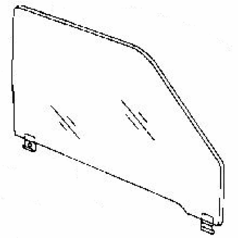 DIY Front Door Glass Passenger Side BMW 318 2 Door Sedan 1991