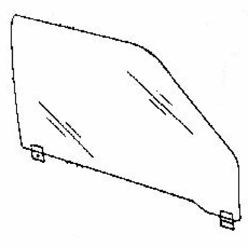 DIY Front Door Glass Passenger Side BMW M3 2 Door Sedan 1988-1991