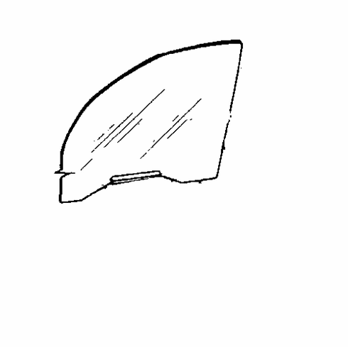 DIY Front Door Glass Passenger Side Dodge Lancer Hatchback 1986-1989