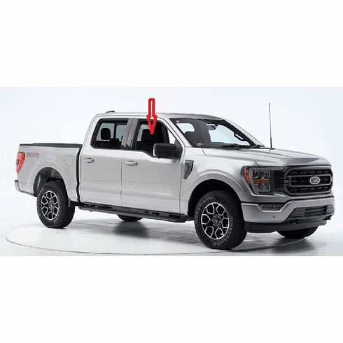 DIY Front Door Glass Passenger Side Ford F150 4 Door Crew Cab 2021-2024