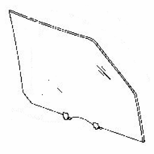 DIY Front Door Glass Passenger Side Isuzu Rodeo Utility 1994-1997