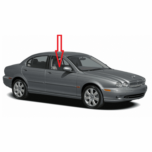 DIY Front Door Glass Passenger Side Jaguar X Type Sedan 2002-2008