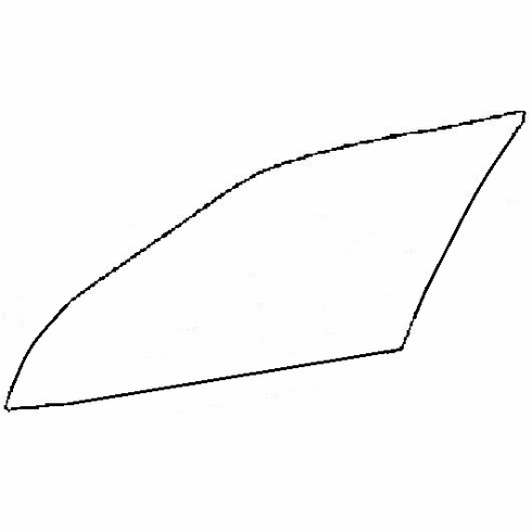 DIY Front Door Glass Passenger Side Mercedes Benz 300D Sedan 1986-1993