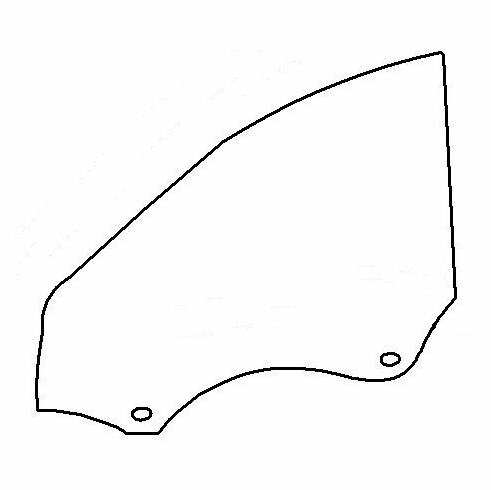 DIY Front Door Glass Passenger Side Mercedes Benz C230 2002-2005