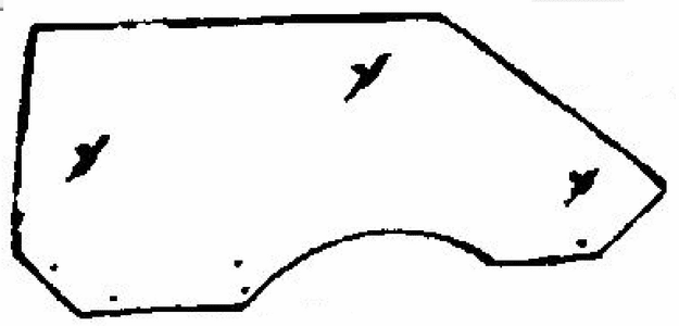 DIY Front Door Glass Passenger Side Mercury Montego Hardtop 1973-1976