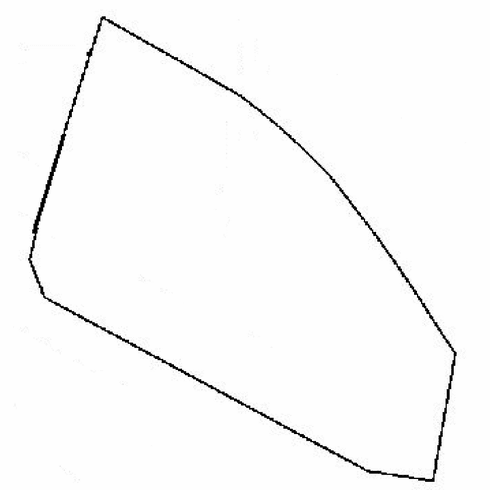 DIY Front Door Glass Passenger Side Saab 9-3 4 Door Sedan 2003-2011