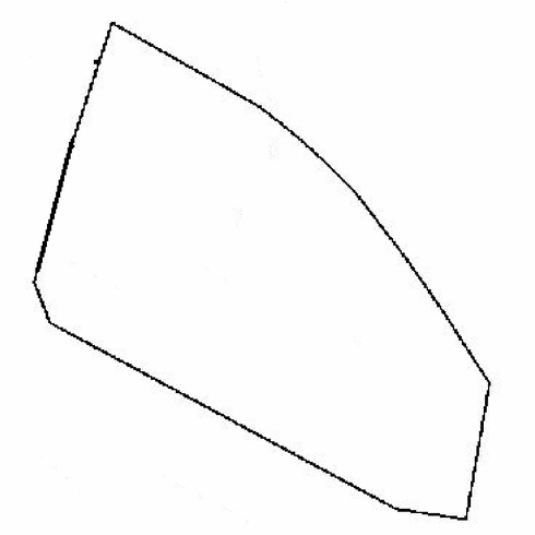 DIY Front Door Glass Passenger Side Saab 9-3 Station Wagon 2006-2010