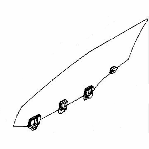 DIY Front Door Glass Passenger Side Subaru XT6 2 Door Coupe 1988-1991