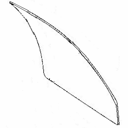 Front Passenger Side Door Glass Suzuki Esteem 4 Door Sedan 1995-2002