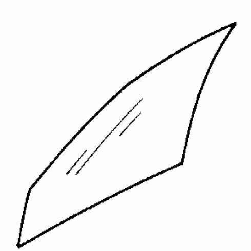 DIY Front Door Glass Passenger Side Suzuki Swift hatchback 1989-1991