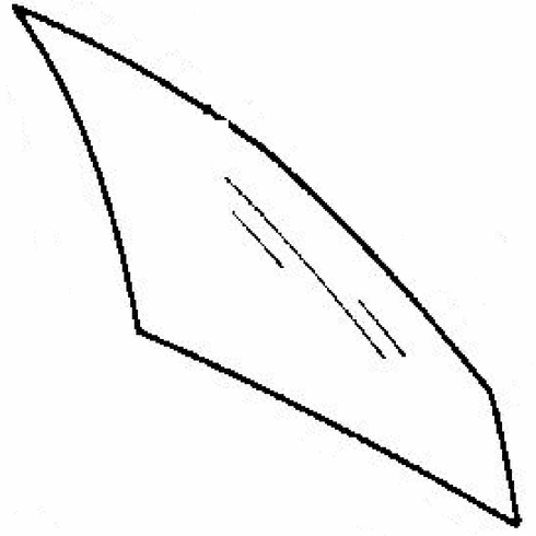 DIY Front Door Glass Passenger Side Suzuki Swift Hatchback 1989-1994