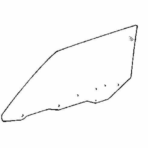 DIY Front Door Glass Passenger Side Toyota Corolla Coupe 1982 1983