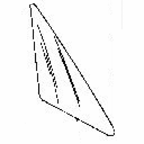 DIY Front Vent Glass Passenger Side Isuzu Trooper II Utility 1986-1990