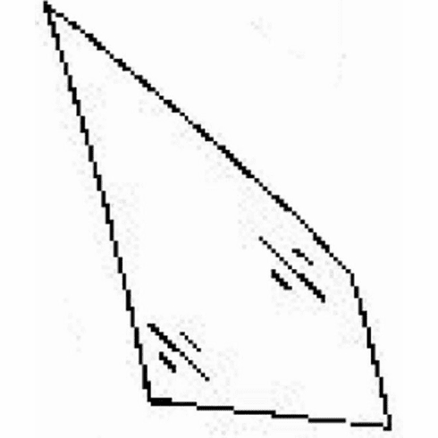 DIY Front Vent Glass Passenger Side Jeep Cherokee Utility 1984-1986