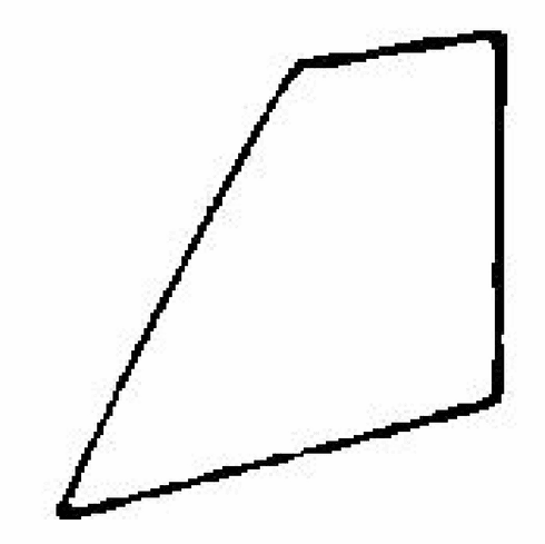 DIY Front Vent Glass Passenger Side Plymouth Fury  Sedan 1974