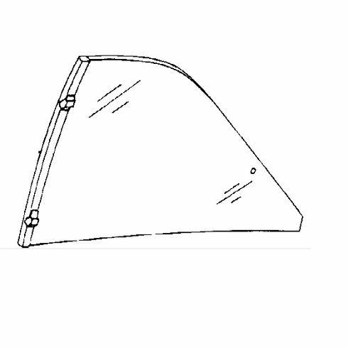 DIY Quarter Glass Driver Side Dodge Shadow Hatchback 1987-1988