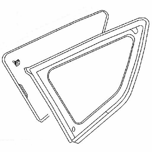 DIY Quarter Glass Driver Side Ford Escape 4 Door Utility 2013-2016