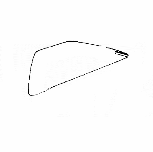 DIY Quarter Glass Driver Side Nissan 310 2 Door Hatchback 1979-1982