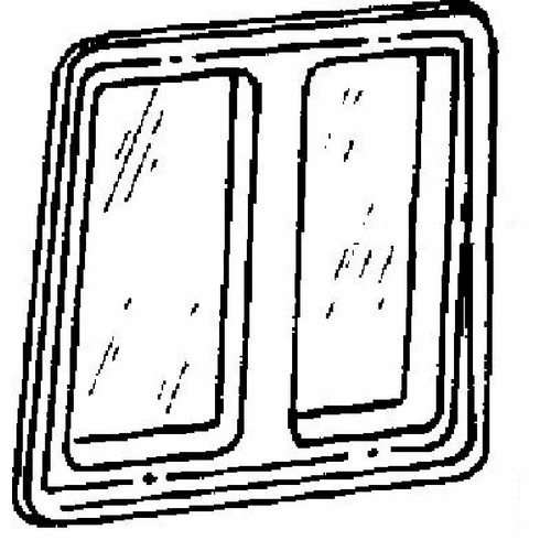 DIY Quarter Glass Passenger Side Ford F150 Super Cab 1980-1991 Used