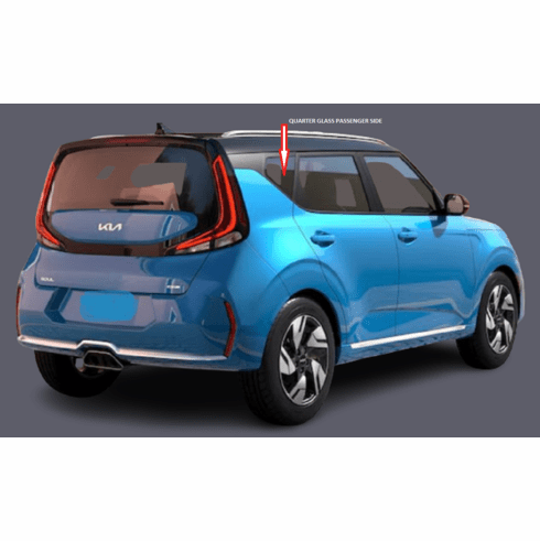 DIY Quarter Glass Passenger Side KIA Soul 4 Door Utility 2020-2024
