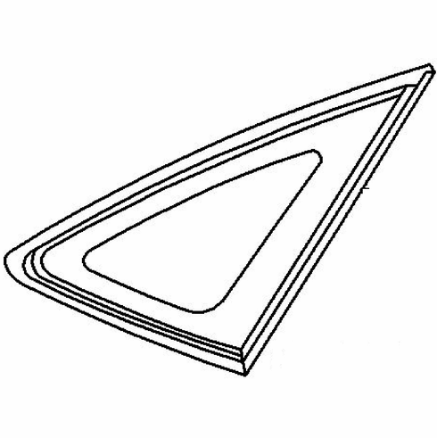 DIY Quarter Glass Passenger Side Lexus RX 330 Utility 2004-2006