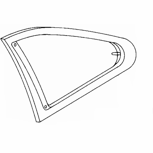 DIY Quarter Glass Passenger Side Plymouth Fury Hardtop 1972-1973