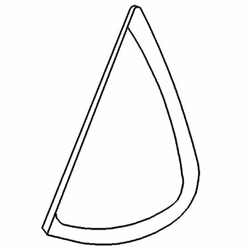 Passenger Side Quarter Glass Subaru DL 2 Door Coupe 1980-1984