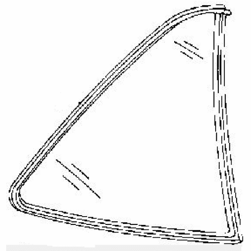 DIY Quarter Glass Passenger Side Toyota Paseo 2 Door Coupe 1992-1995