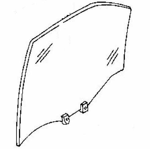 DIY Rear Door Glass Driver Side Acura 3.5RL 4 Door Sedan 1996-2002