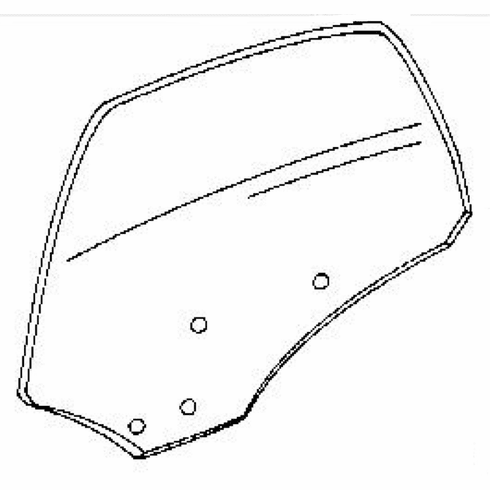 DIY Rear Door Glass Driver Side Acura Integra 4 Door Sedan 1990-1993