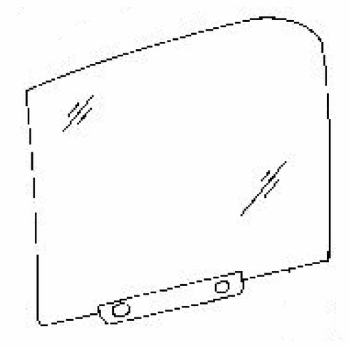 DIY Rear Door Glass Driver Side BMW 540 4 Door Sedan 1997-2003