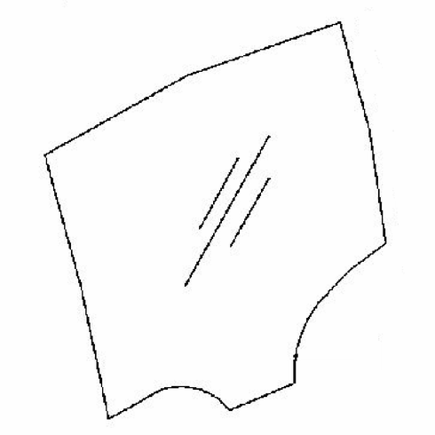 DIY Rear Door Glass Driver Side BMW 740 LI 4 Door Sedan 2011-2014