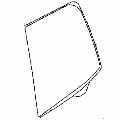 DIY Rear Door Glass Driver Side BMW I3 4 Door Hatchback 2014-2017