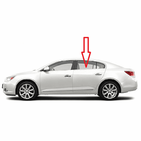 Lacrosse Rear Window Rattle Rear Door Glass Driver Side Buick Lacrosse 4 Door Sedan 2010-2016
