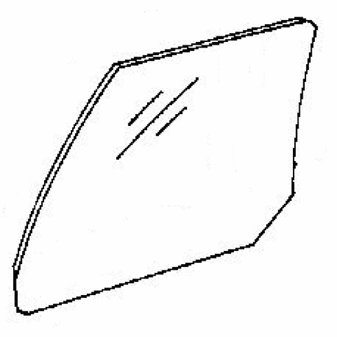 DIY Rear Door Glass Driver Side Buick Skylark 4 Door Sedan 1986-1991