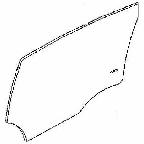 DIY Rear Door Glass Driver Side Cadillac ATS 4 Door Sedan 2013-2016