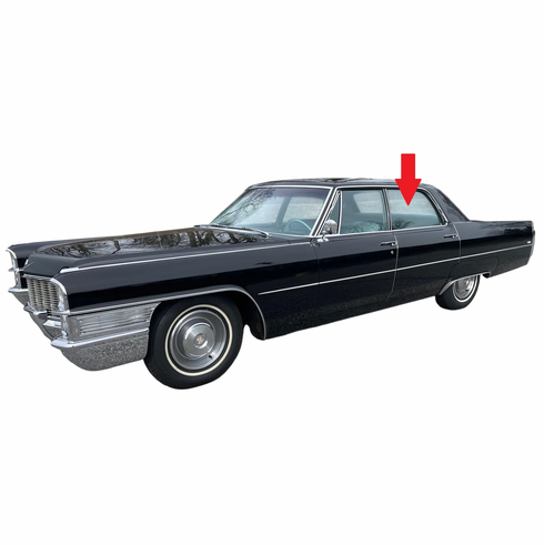 DIY Rear Door Glass Driver Side Cadillac Calais Sedan 1967