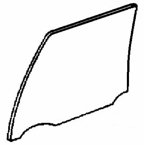 DIY Rear Door Glass Driver Side Cadillac Fleetwood  Sedan 1987 1988