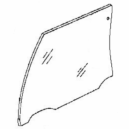 DIY Rear Door Glass Driver Side Cadillac Fleetwood  Sedan 1991 1992