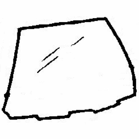 DIY Rear Door Glass Driver Side Eagle Medallion Sedan 1988-1989