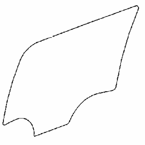 DIY Rear Door Glass Driver Side GMC Canyon 4 Door Crew Cab 2015-2017