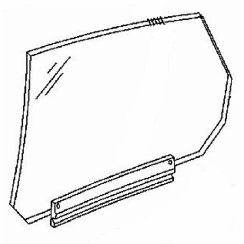 DIY Rear Door Glass Driver Side Jaguar XJR 4 Door Sedan 1997-2003