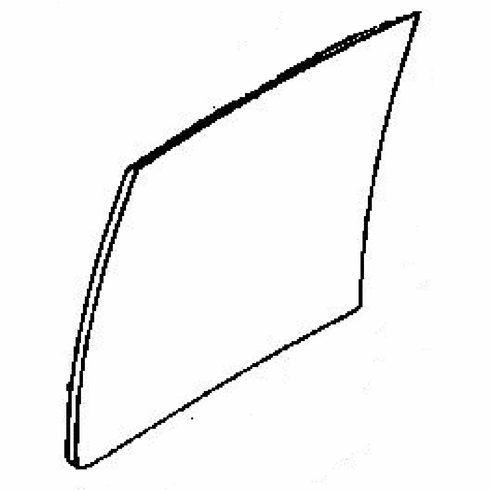 DIY Rear Door Glass Driver Side Mazda 323 4 Door Sedan 1986-1989