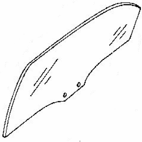 DIY Rear Door Glass Driver Side Mazda 626 4 Door Sedan 1993-1997