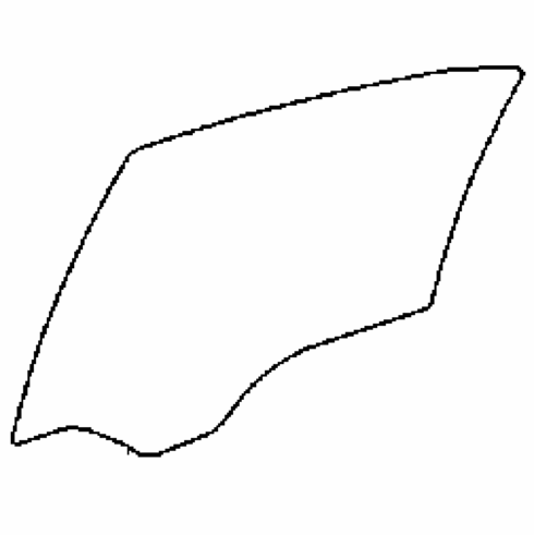 DIY Rear Door Glass Driver Side Mercedes C300 4 Door Sedan 2012-2014