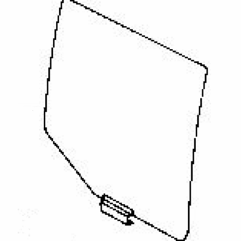 DIY Rear Door Glass Driver Side Saab 9-5 4 Door Sedan 1999-2010