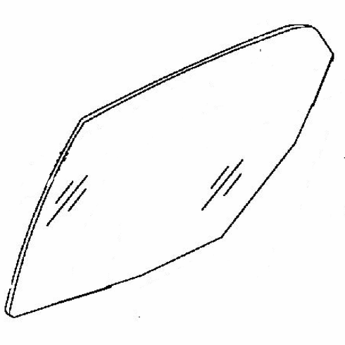 Rear Driver Side Door Glass Suzuki Esteem 4 Door Sedan 1995-2002