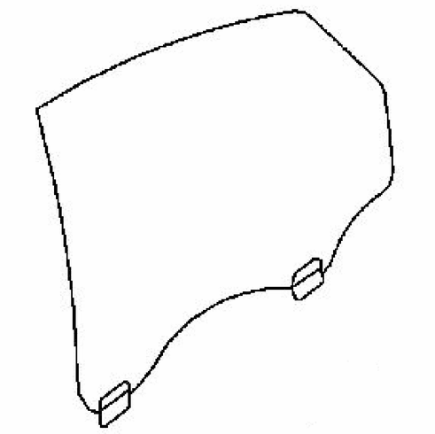 DIY Rear Door Glass Driver Side Volvo S40 2.5L ENG Sedan 2004