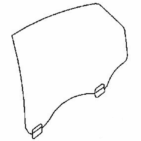 DIY Rear Door Glass Driver Side Volvo S40 2.5L ENG Sedan 2004